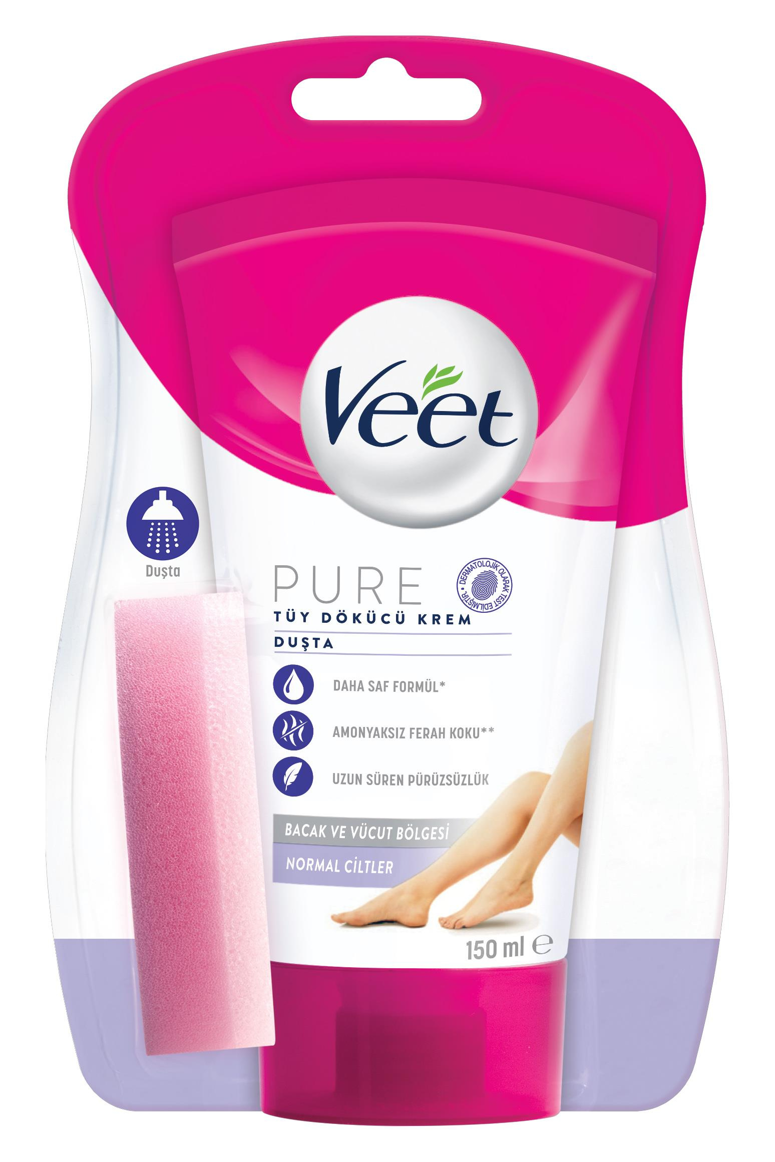 VeetVeet Pure Tüy Dökücü Krem Normal Ciltler İçin Bacak Ve Vücut Bölgesi 150 mlVeet Pure Duşta Tüy Dökücü Krem 150 ml Fiyatı ve Özellikleri | Mutlufiyatlar