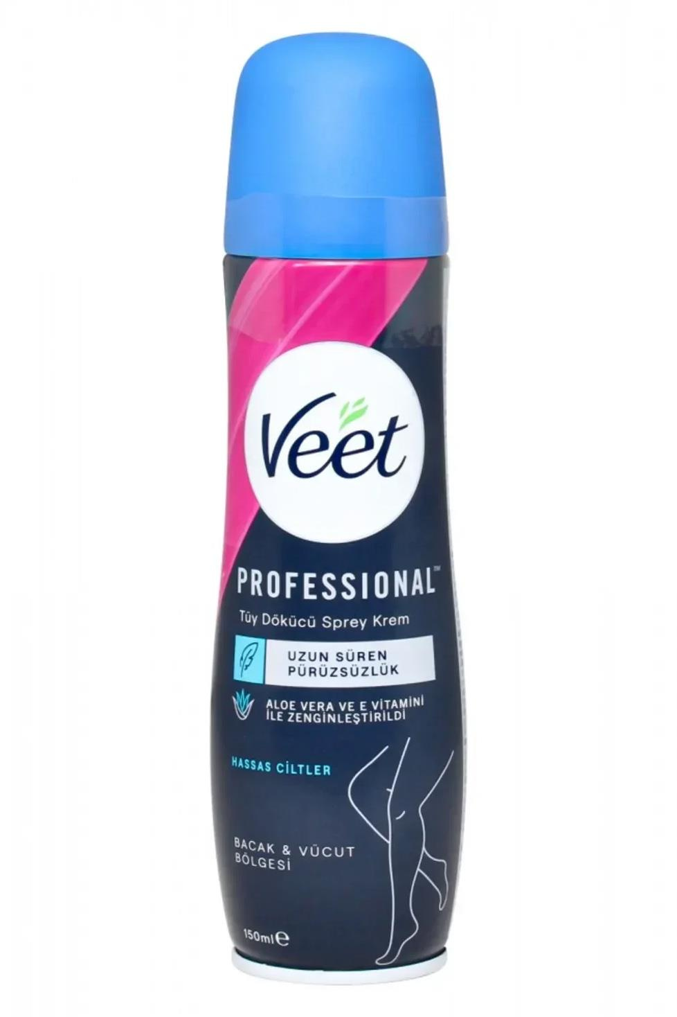 VeetVeet Tüy Dökücü Krem Sprey Hassas Ciltler İçin 150 mlVeet Professional Tüy Dökücü Sprey Krem 150 ml Fiyatı ve Özellikleri | Mutlufiyatlar