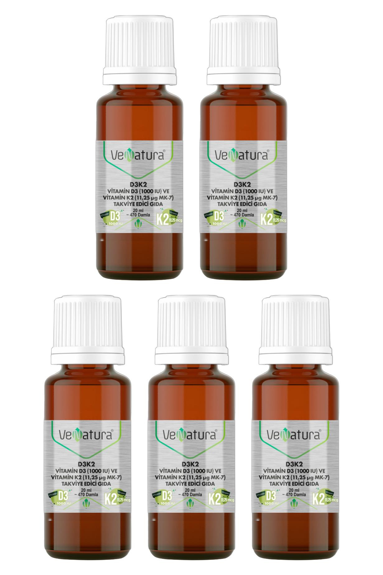VenaturaVenatura D3K2 Vitamin D3 Ve Vitamin K2(11.25 mg MK-7) Takviye Edici Gıda 20 ml 5'liVenatura D3K2 Vitamin D3 1000 IU ve Vitamin K2 11,25 mcg MK-7 Takviye Edici Gıda 20 ml Fiyatı ve Özellikleri | Mutlufiyatlar