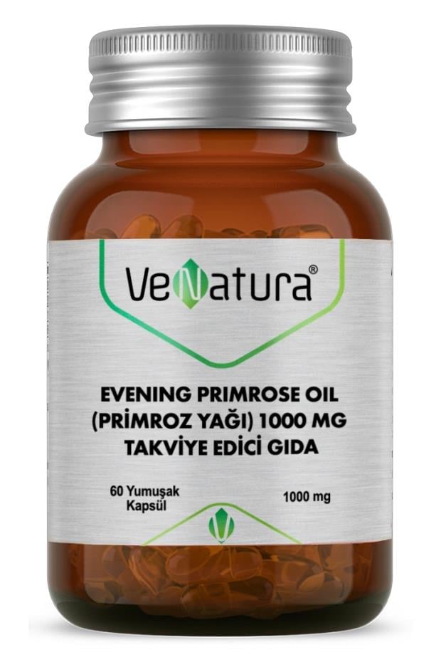 VenaturaVeNatura Evening Primrose Oil (Primroz Yağı) 1000 mg 60 Yumuşak KapsülVeNatura Primroz Yağı 60 Kapsül | Kadın Sağlığına Destek