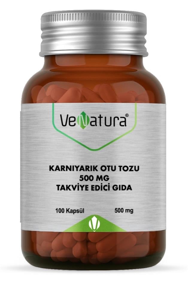 VenaturaVeNatura Karnıyarık Otu Tozu 500 mg 100 Kapsül VeNatura Karnıyarık Otu 100 Kapsül | Lif Kaynağı ve Sindirim Desteği
