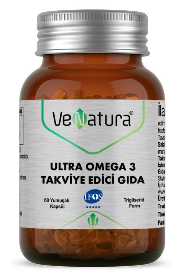 VenaturaVenatura Ultra Omega 3 60 Yumuşak KapsülVenatura Ultra Omega 3 60 Kapsül Fiyatı ve Özellikleri | Mutlufiyatlar