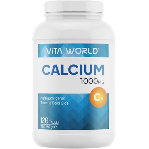 Vita WorldVita World Calcium 1000 mg 120 TabletVita World Calcium 1000 mg 120 Tablet Fiyatı ve Özellikleri