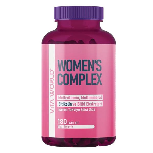 Vita WorldVita World Multivitamin Sitikolin Women 180 TabletVita World Multivitamin Sitikolin Women 180 Tablet Fiyatı ve Özellikleri
