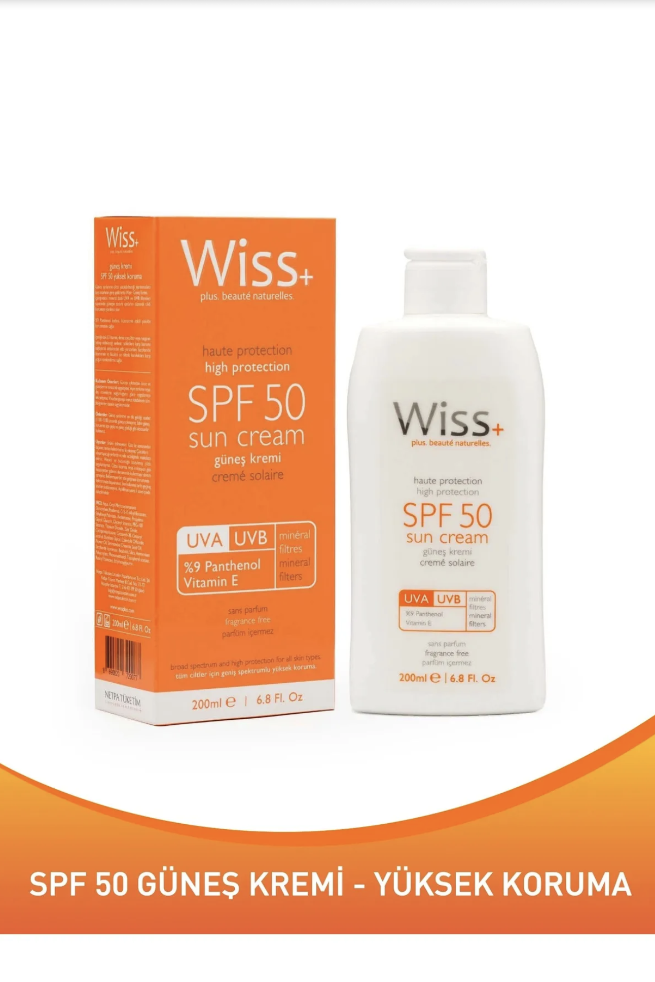 Wiss Plus Wiss Plus Güneş Kremi SPF50 200 mlWiss Plus Güneş Kremi SPF50 200 ml Fiyatı ve Özellikleri | Mutlufiyatlar