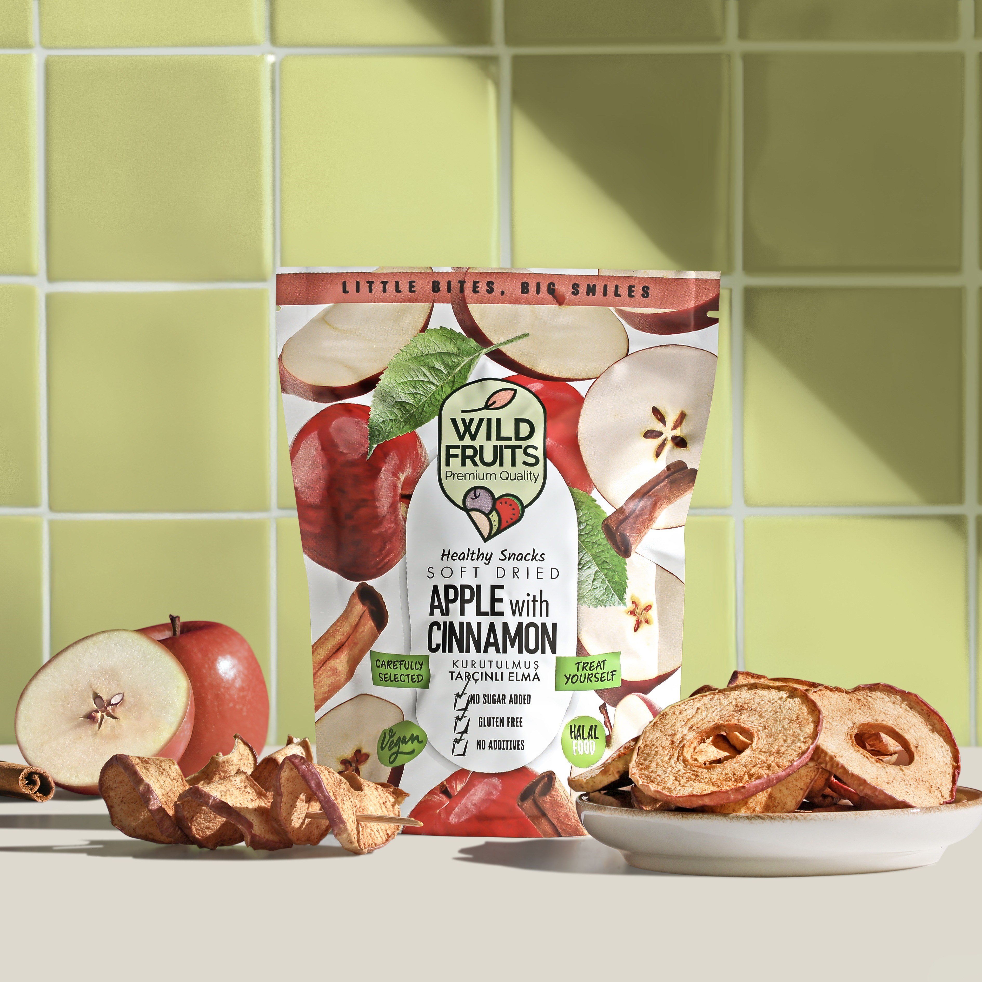 Tarçınlı Elma - Soft Dried - Atıştırmalık Kuru Meyve
