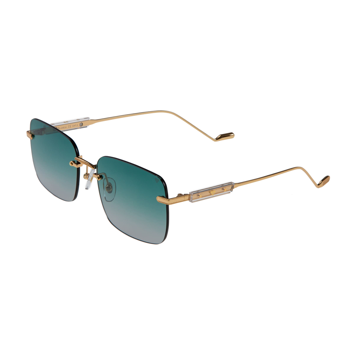 Blancia Milano BC 1247 C3 Gold Dikdörtgen Unisex Güneş Gözlüğü | Brandeyes
