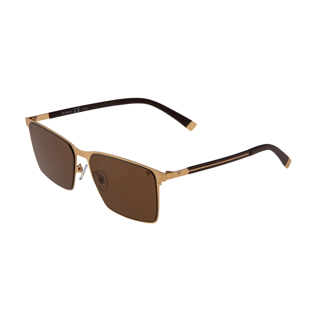 Blancia Milano BC 1252 C3 Gold Dikdörtgen Erkek Güneş Gözlüğü | Brandeyes