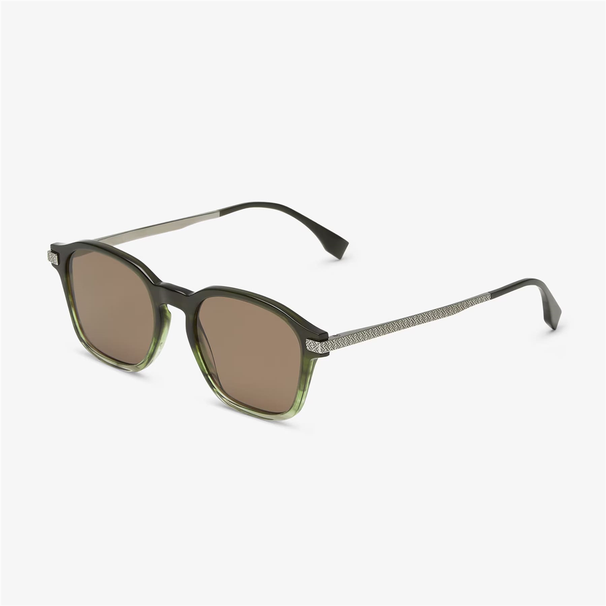 FENDI Essential Kare Yeşil Erkek Güneş Gözlüğü