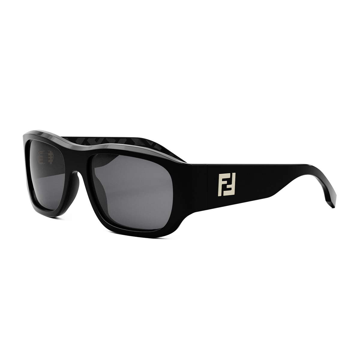 FENDI FF Squared Geometrik Siyah Erkek Güneş Gözlüğü