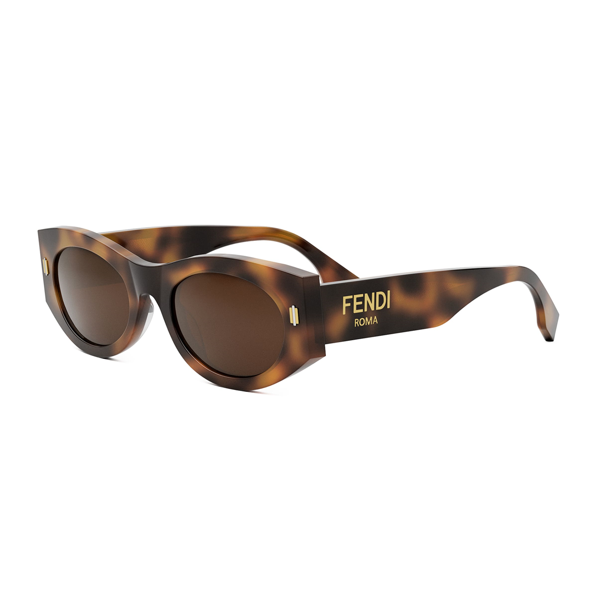 FENDI Roma Oval Havana Kadın Güneş Gözlüğü