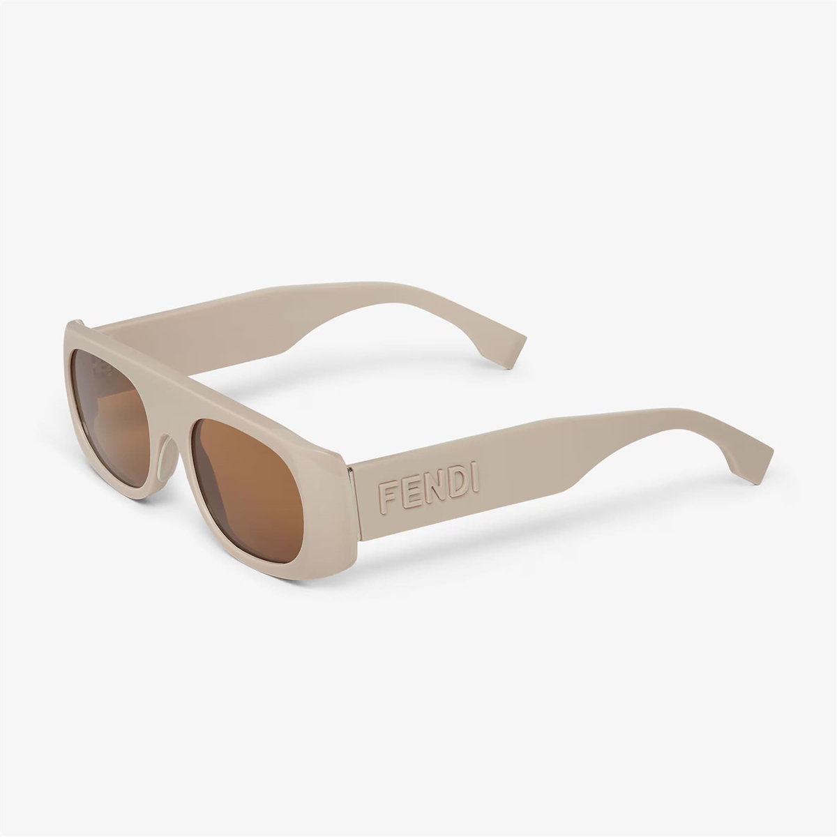 FENDI Signature Geometrik Fildişi Erkek Güneş Gözlüğü