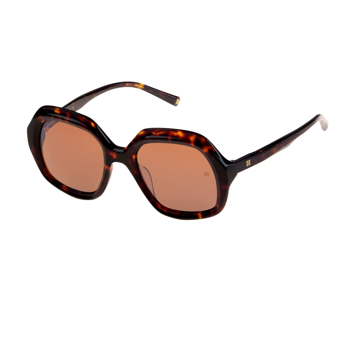 Hermossa HM 1480 C2 Havana Geometrik Kadın Güneş Gözlüğü | Brandeyes