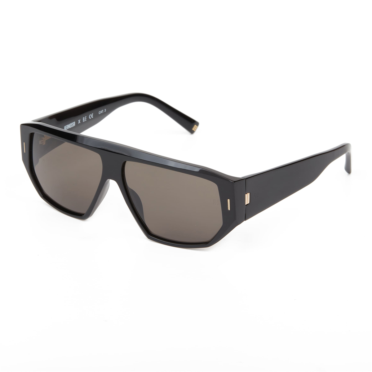 Hermossa HM 1628 C1 Siyah Geometrik Unisex Güneş Gözlüğü | Brandeyes