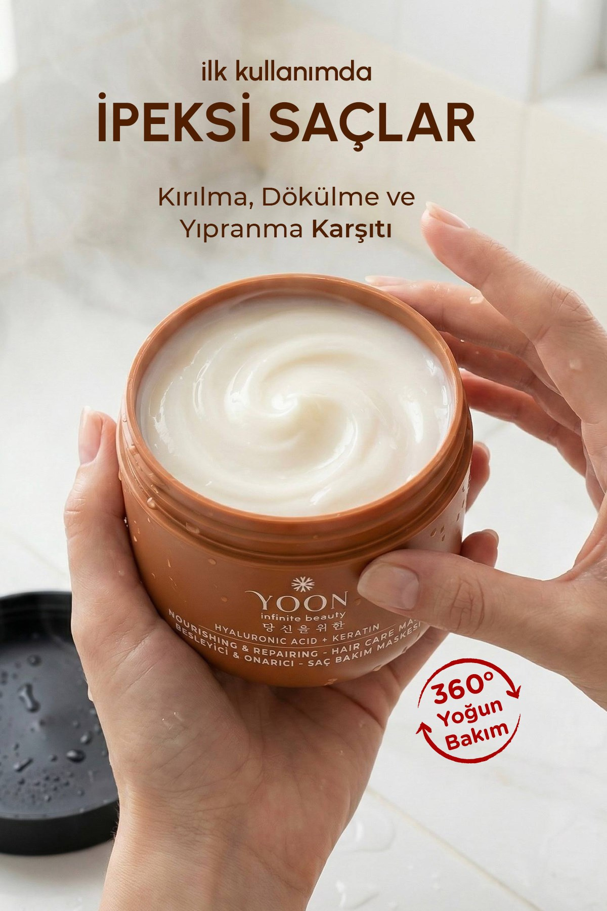 YOON 4'lü Saç Bakım Seti – Onarıcı & Besleyici Bakım