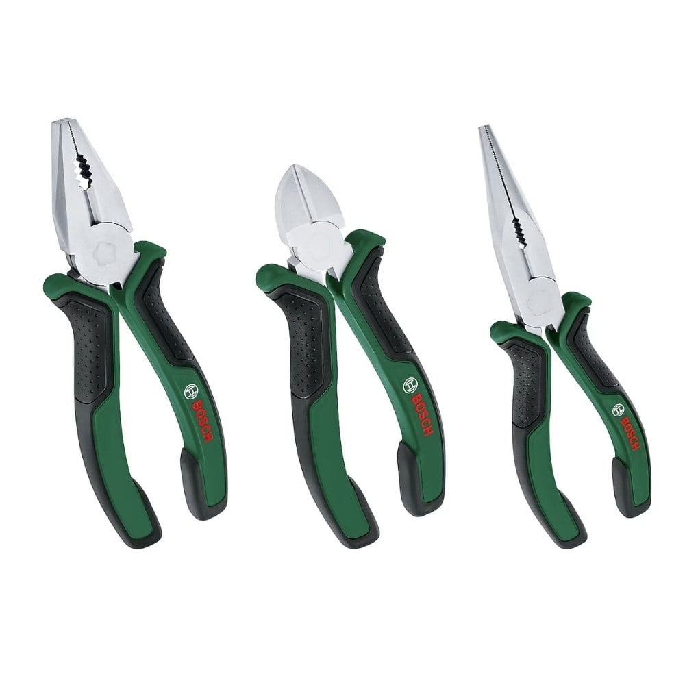 BOSCH Pense Seti 3 Parça Kargaburun - Yan Keski - Pense