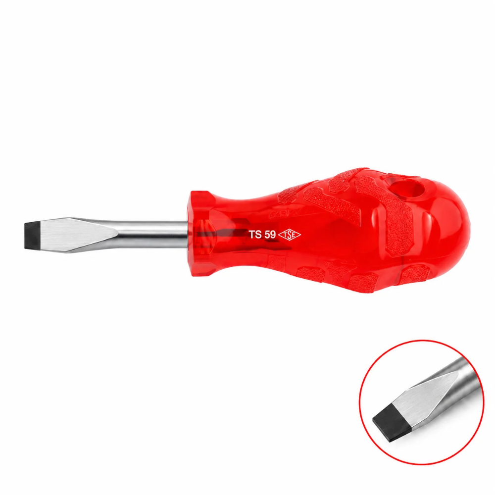 IZELTAS Düz Uçlu Topaç Tornavida Kraft Seri 5.5 x 25 mm
