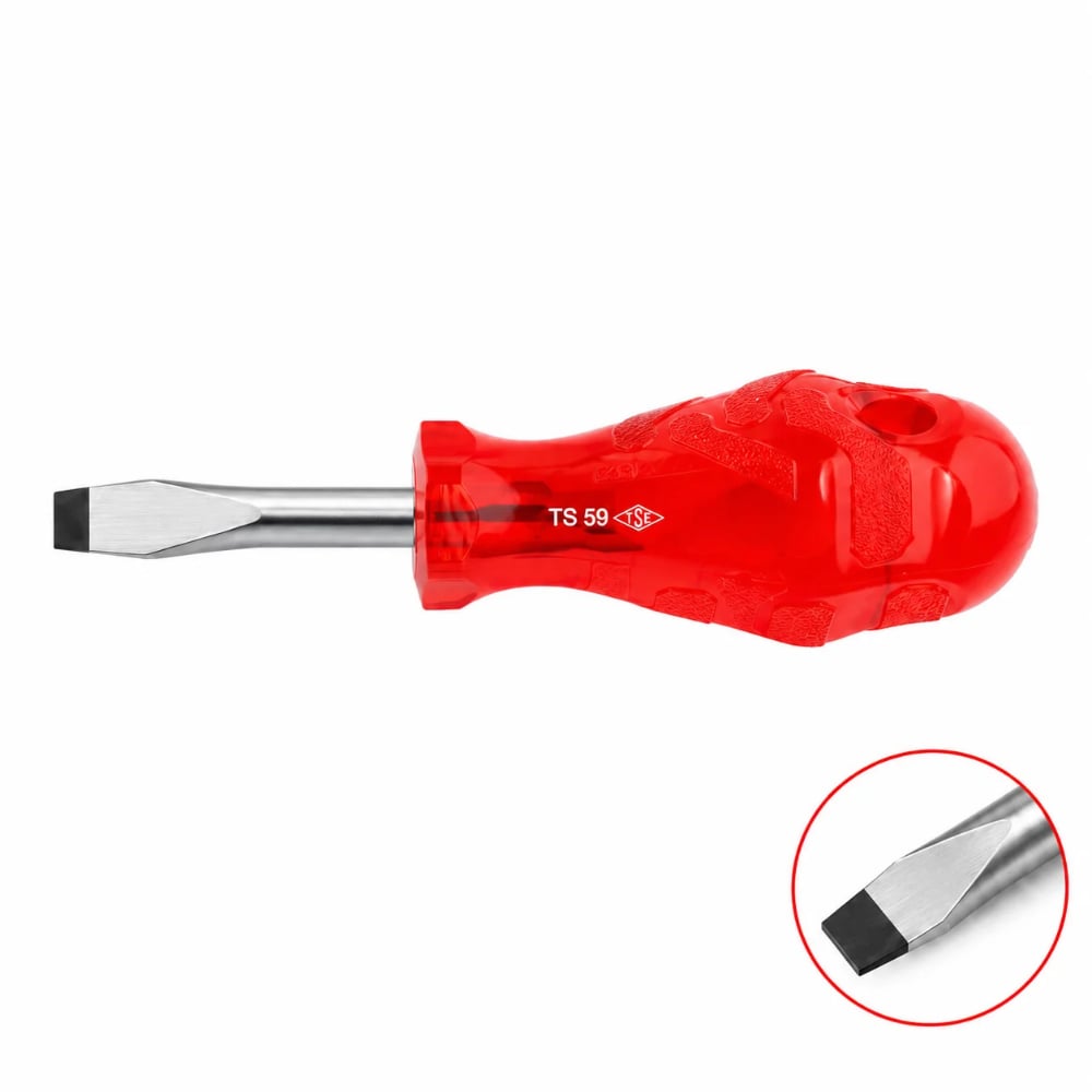 IZELTAS Düz Uçlu Topaç Tornavida Kraft Seri 6.5 x 25 mm