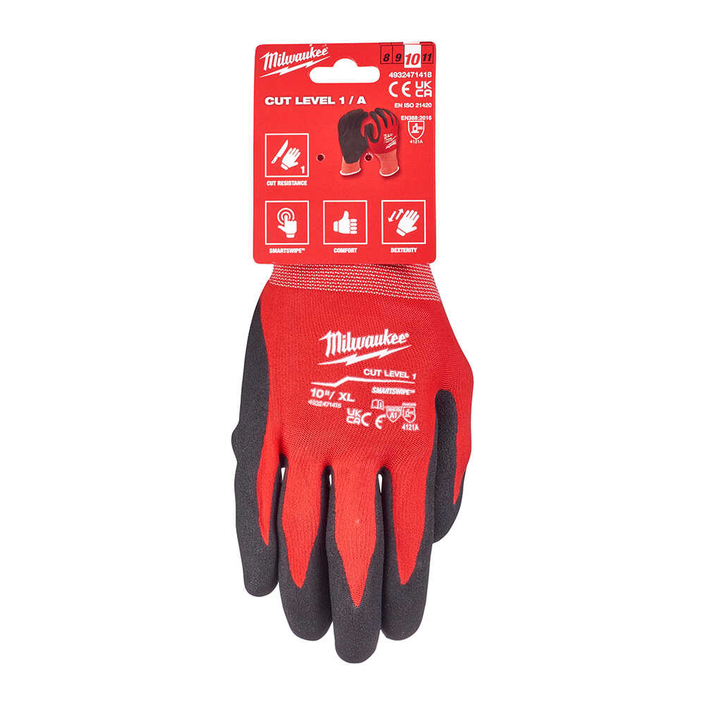 MILWAUKEE 1. Derece Kesik Korumalı Nitril Eldiven XL /10