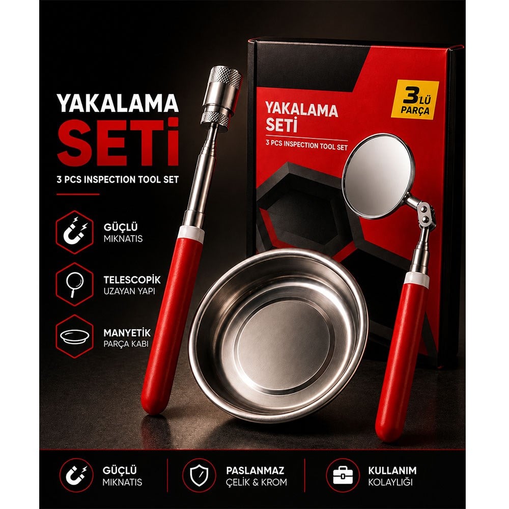 PRODHT Parça Yakalama Seti 3 Parça