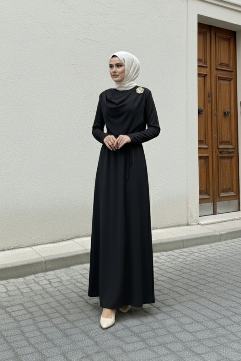 Pınar Elbise Siyah