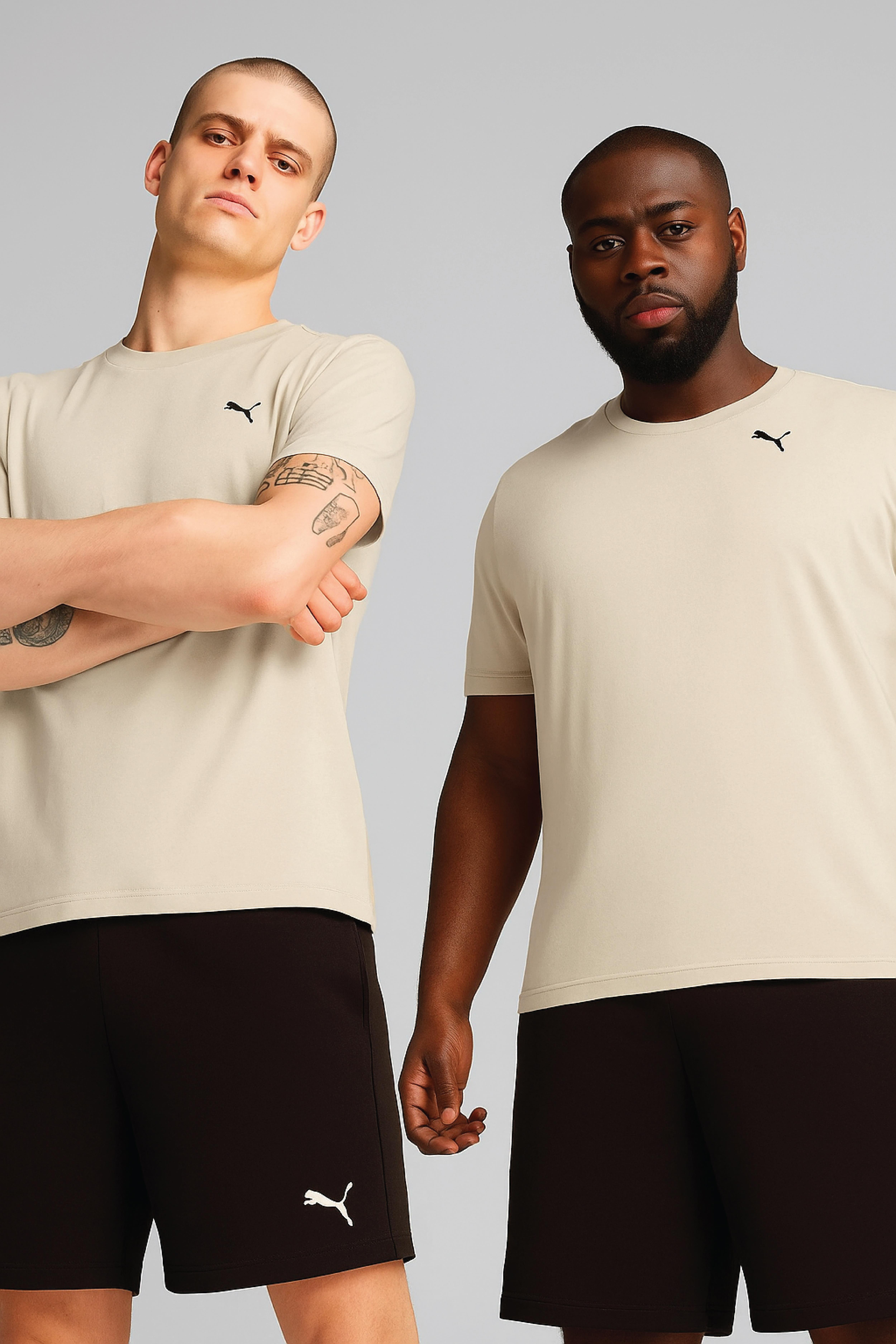 Puma Tad Ess Solid Cat Lc Erkek Krem Antrenman T-Shirt