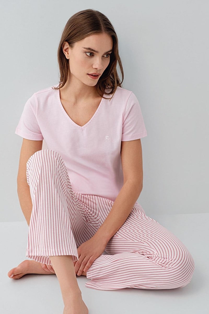 Kadın Pembe Pijama Takım