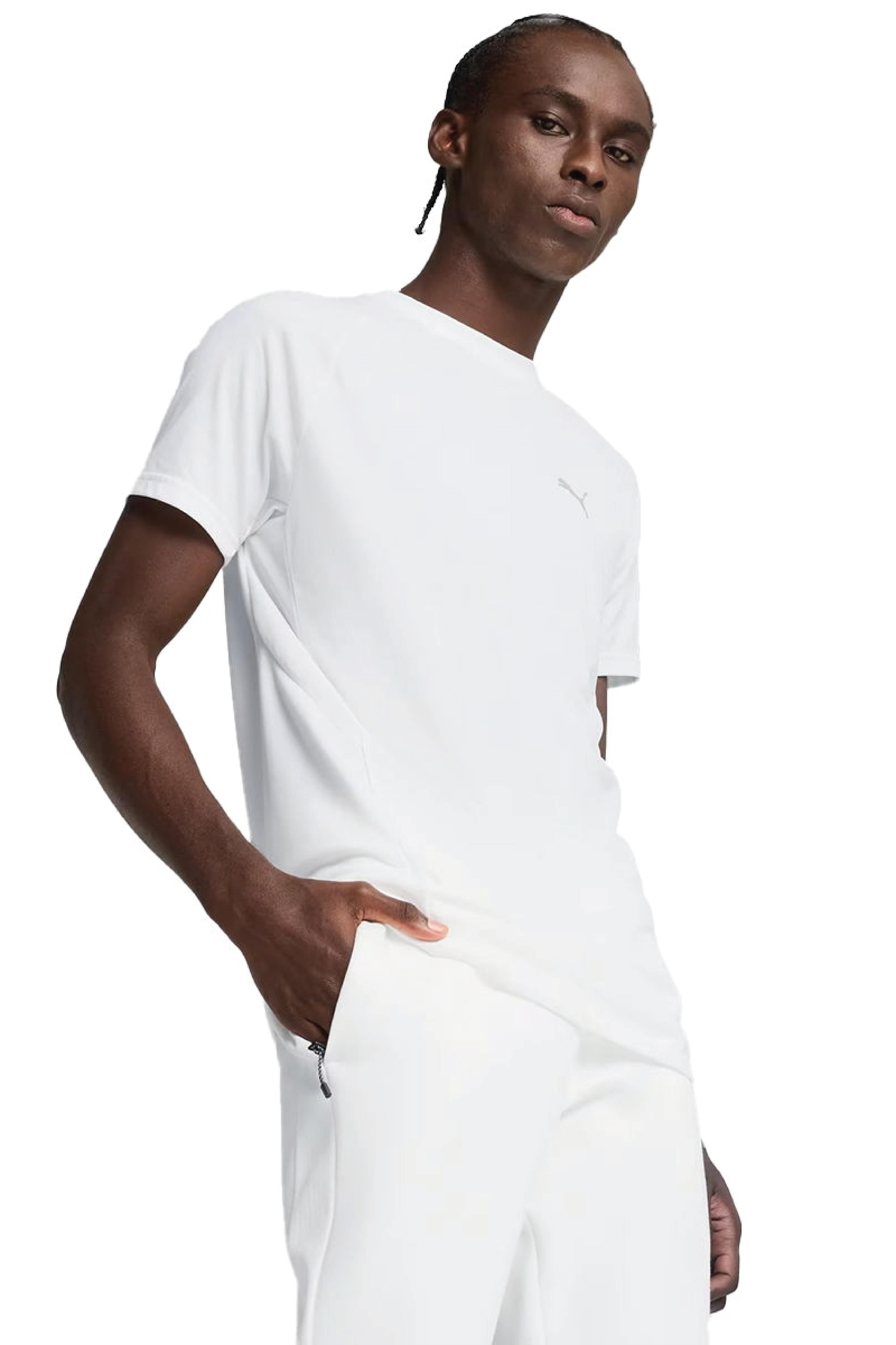 Puma Tad Ess Solid Cat Lc Erkek Beyaz Antrenman T-Shirt