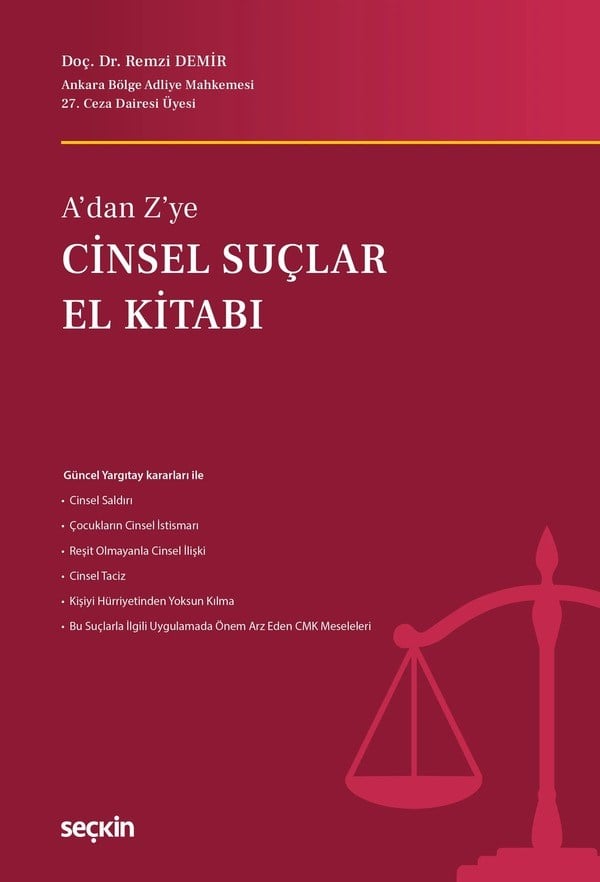 ADAN ZYE CİNSEL SUÇLAR EL KİTABI
