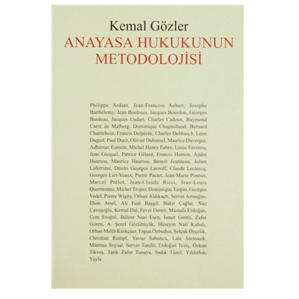ANAYASA HUKUKUNUN METODOLOJİSİ