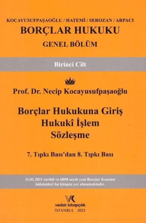 BORÇLAR HUKUKU GENEL BÖLÜM 8.T.BASKI  kitap kapağı