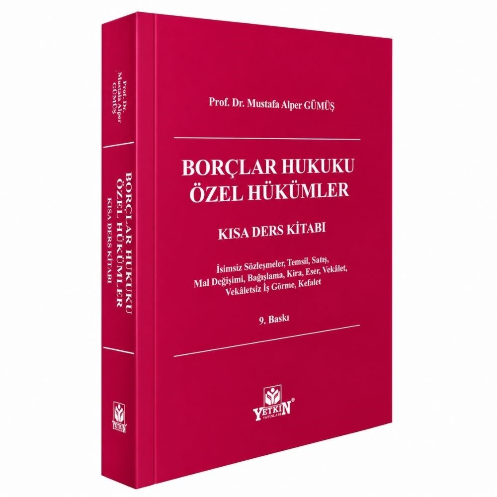 Borçlar Hukuku Özel Hükümler Kısa Ders Kitabı  kitap kapağı