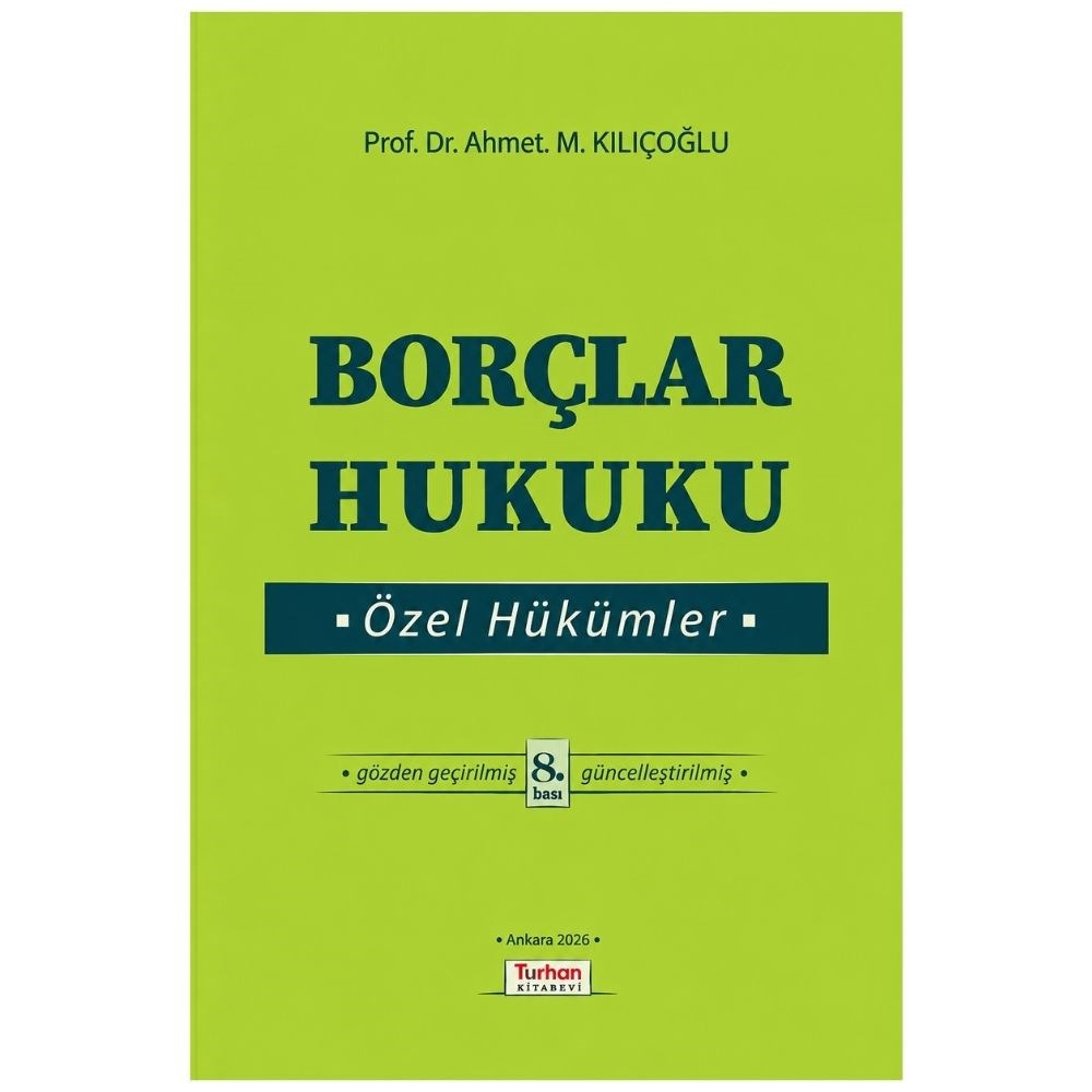 Borçlar Hukuku Özel Hükümler  kitap kapağı