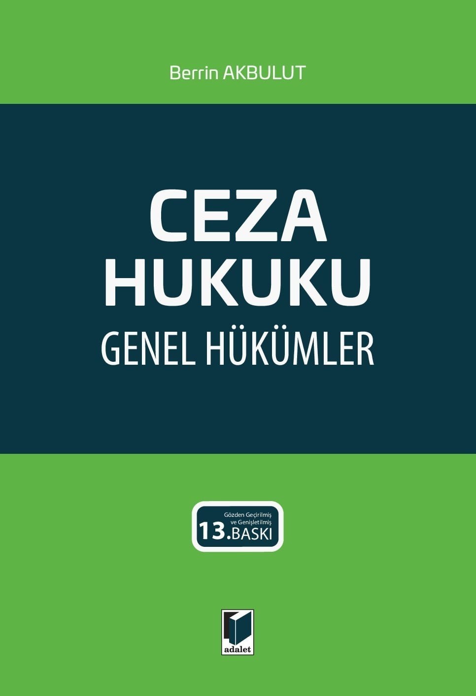 Ceza Hukuku Genel Hükümler  kitap kapağı