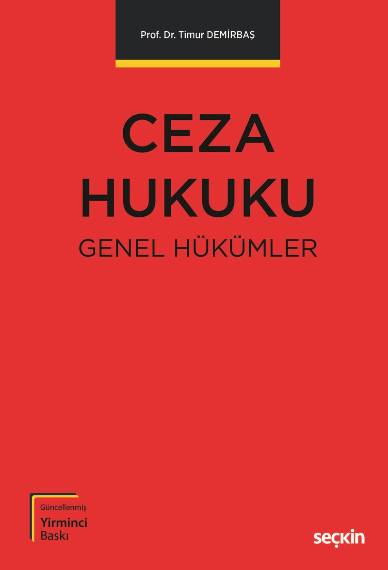 Ceza Hukuku Genel Hükümler  kitap kapağı