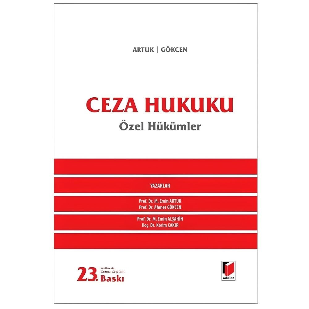 Ceza Hukuku (Özel Hükümler)  kitap kapağı
