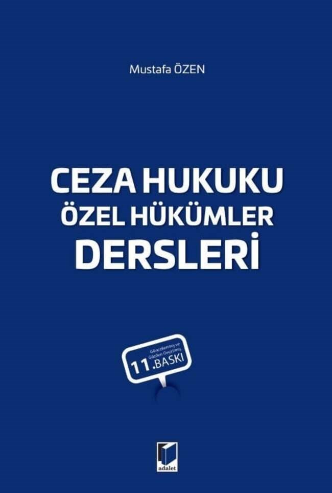 Ceza Hukuku Özel Hükümler Dersleri