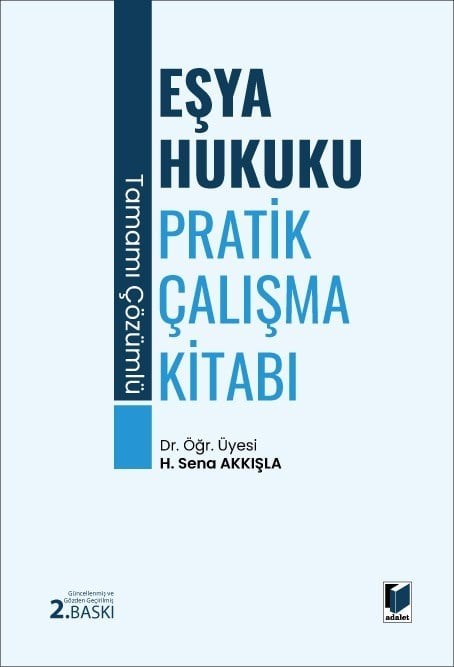 Eşya Hukuku Pratik Çalışma Kitabı  kitap kapağı