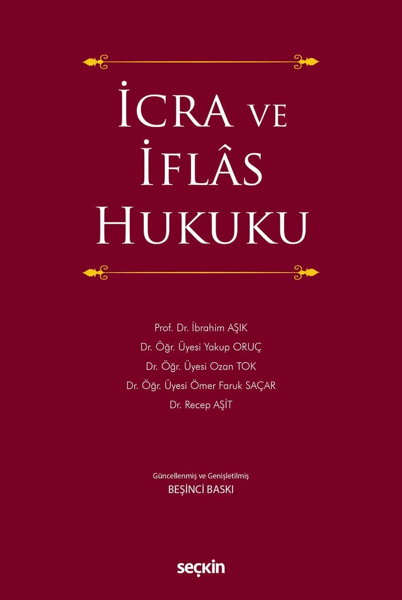 İcra Ve İflâs Hukuku  kitap kapağı