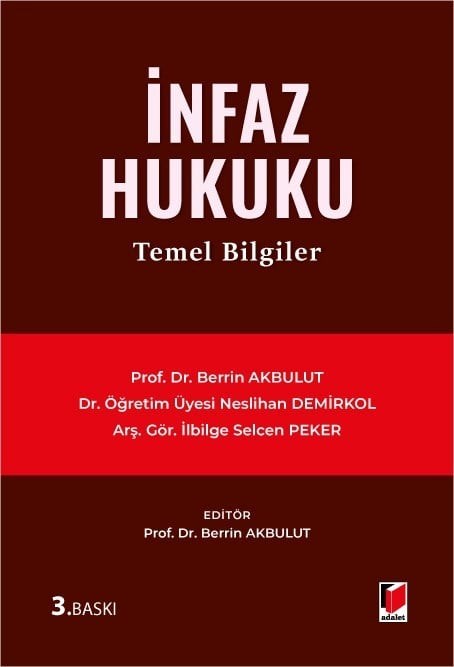 İnfaz Hukuku Temel Bilgiler  kitap kapağı