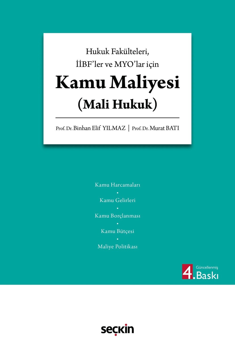 Kamu Maliyesi (Mali Hukuk)  kitap kapağı
