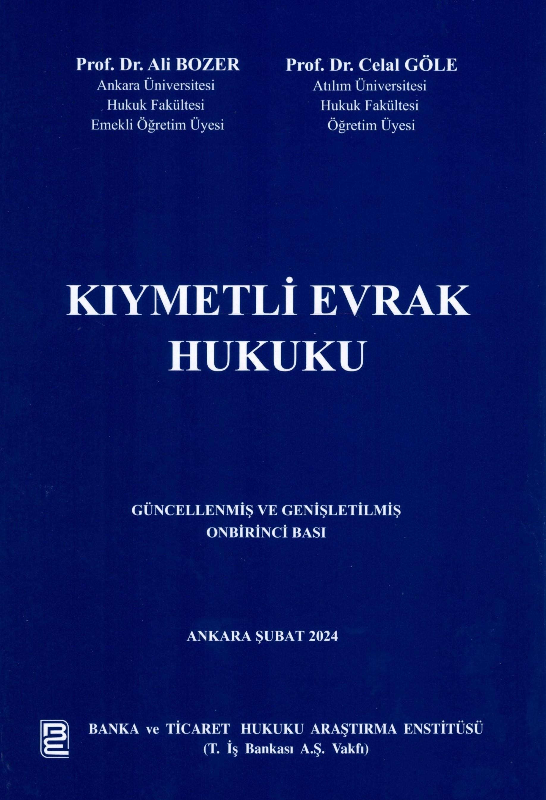 Kıymetli Evrak Hukuku  kitap kapağı