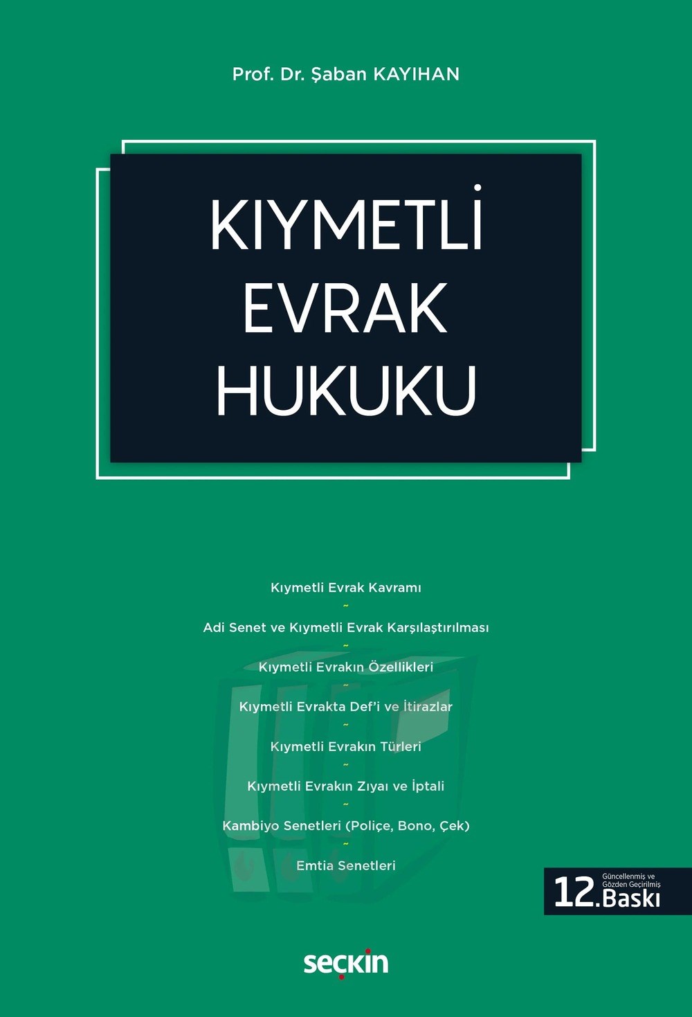 Kıymetli Evrak Hukuku  kitap kapağı