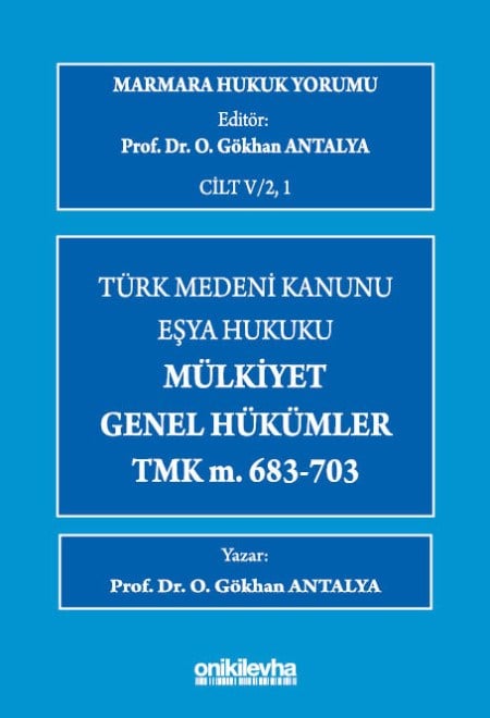 Marmara Hukuk Yoru..Genel Hükümler - TMK m.683-703
