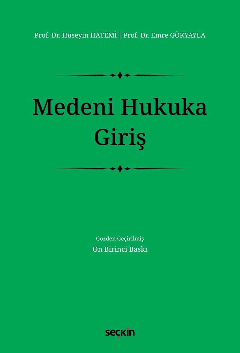 Medeni Hukuka Giriş  kitap kapağı