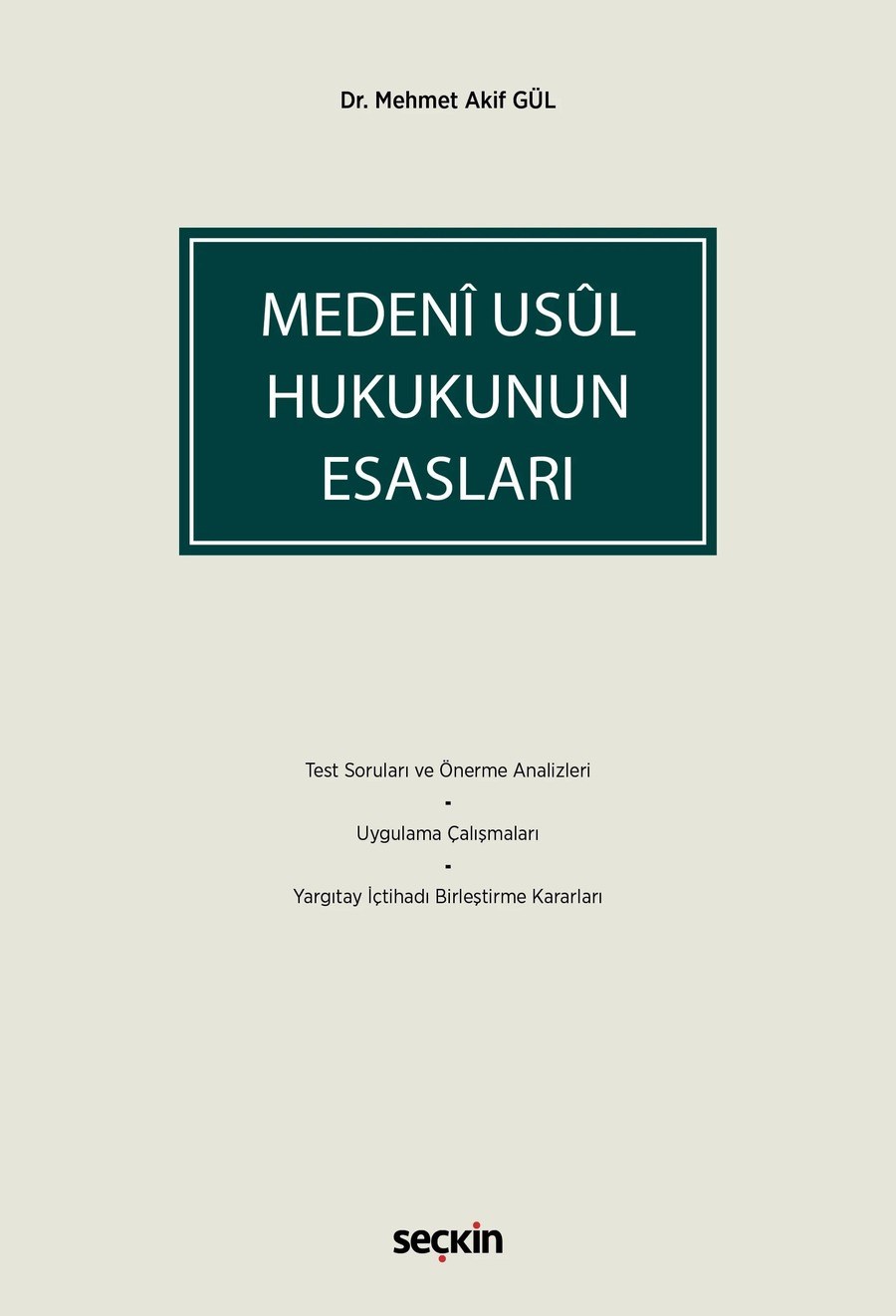 Medeni Usul Hukukunun Esasları  kitap kapağı