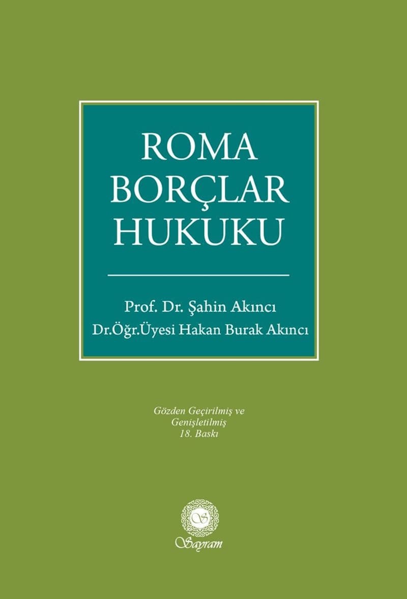 Roma Borçlar Hukuku  kitap kapağı