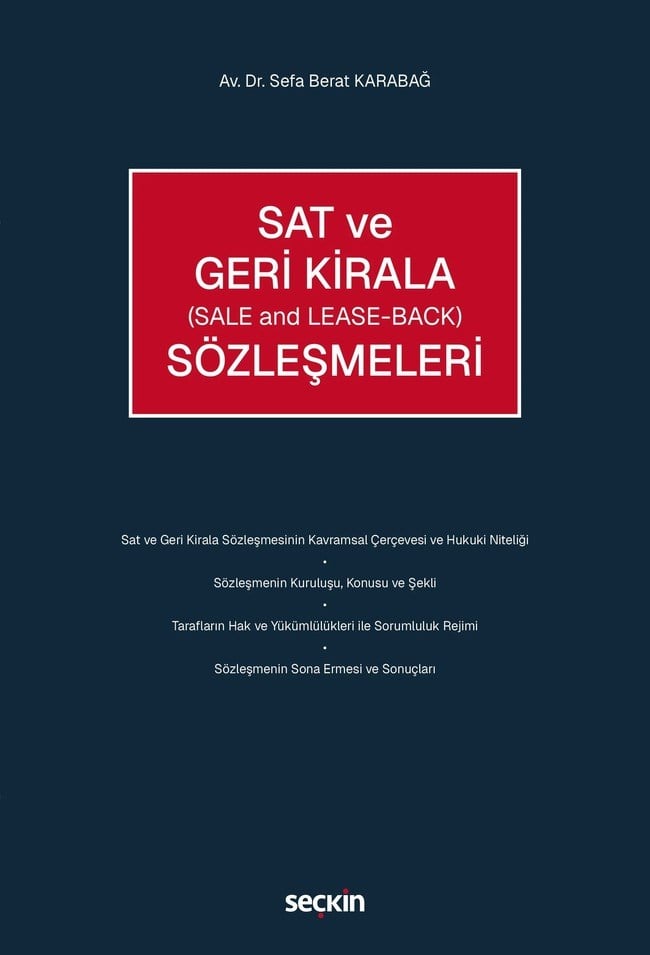 SAT VE GERİ KİRALA SÖZLEŞMELERİ