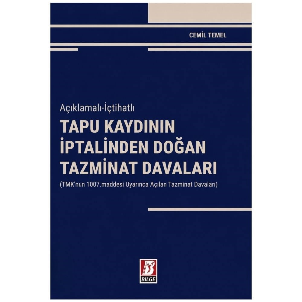 TAPU KAYDININ İPTALİNDEN DOĞAN TAZMİNAT DAVALARI