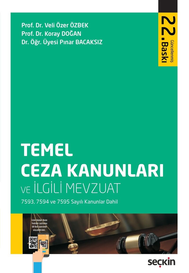 Temel Ceza Kanunları Ve İlgili Mevzuat  kitap kapağı